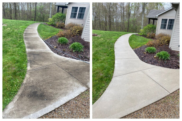 Driveway and concrete cleaning